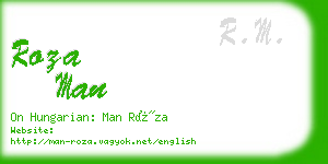 roza man business card